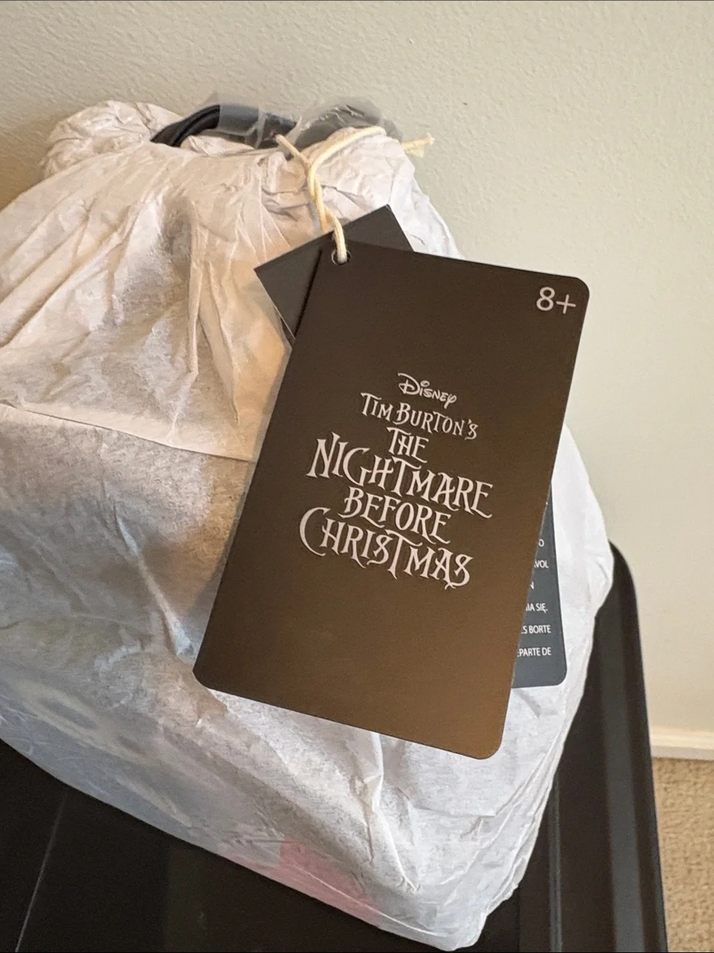 The Nightmare Before Christmas Jack & Sally Black Mini Backpack